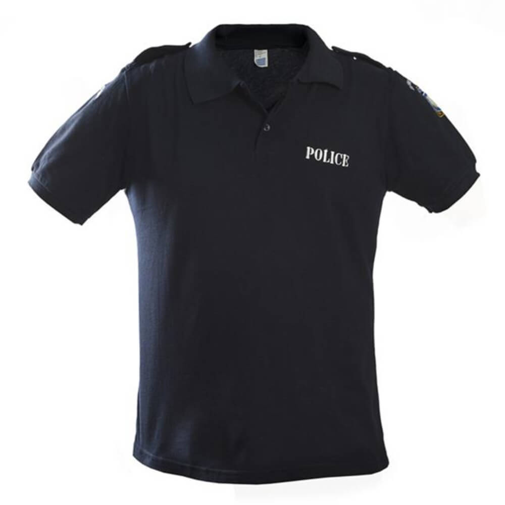Μπλουζάκι Polo Αστυνομίας με Επωμίδες (κέντημα)